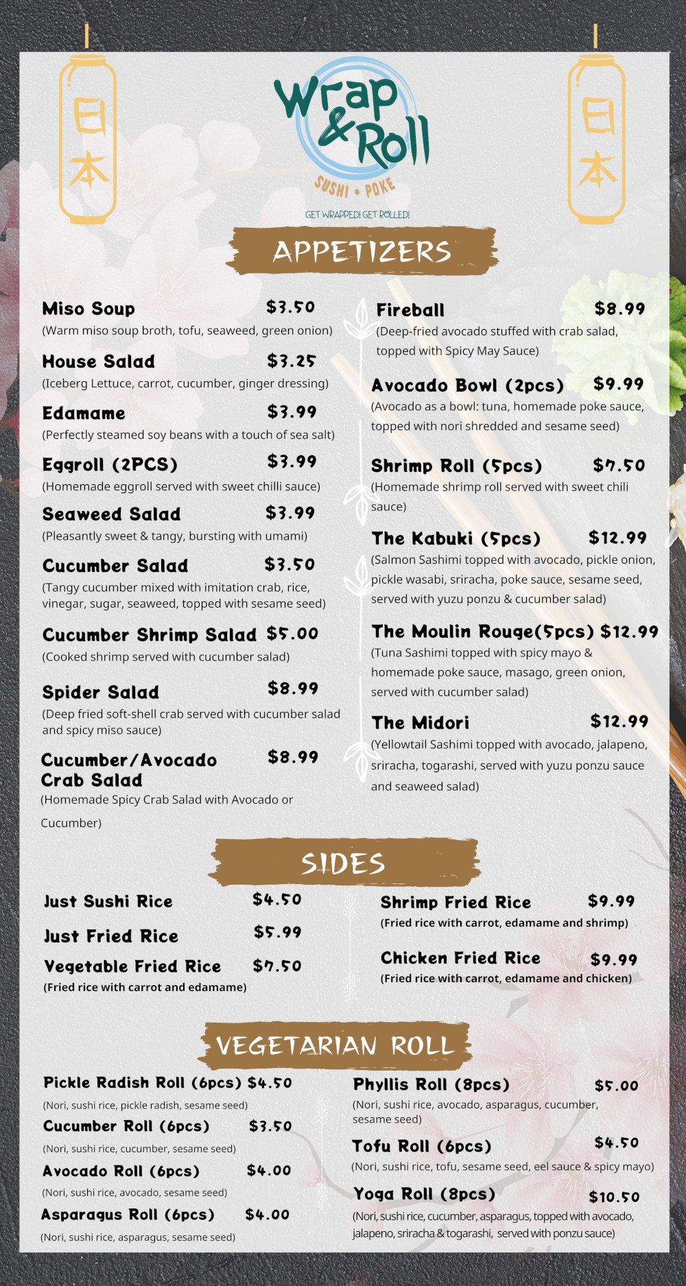 Wrap Roll Sushi Poke